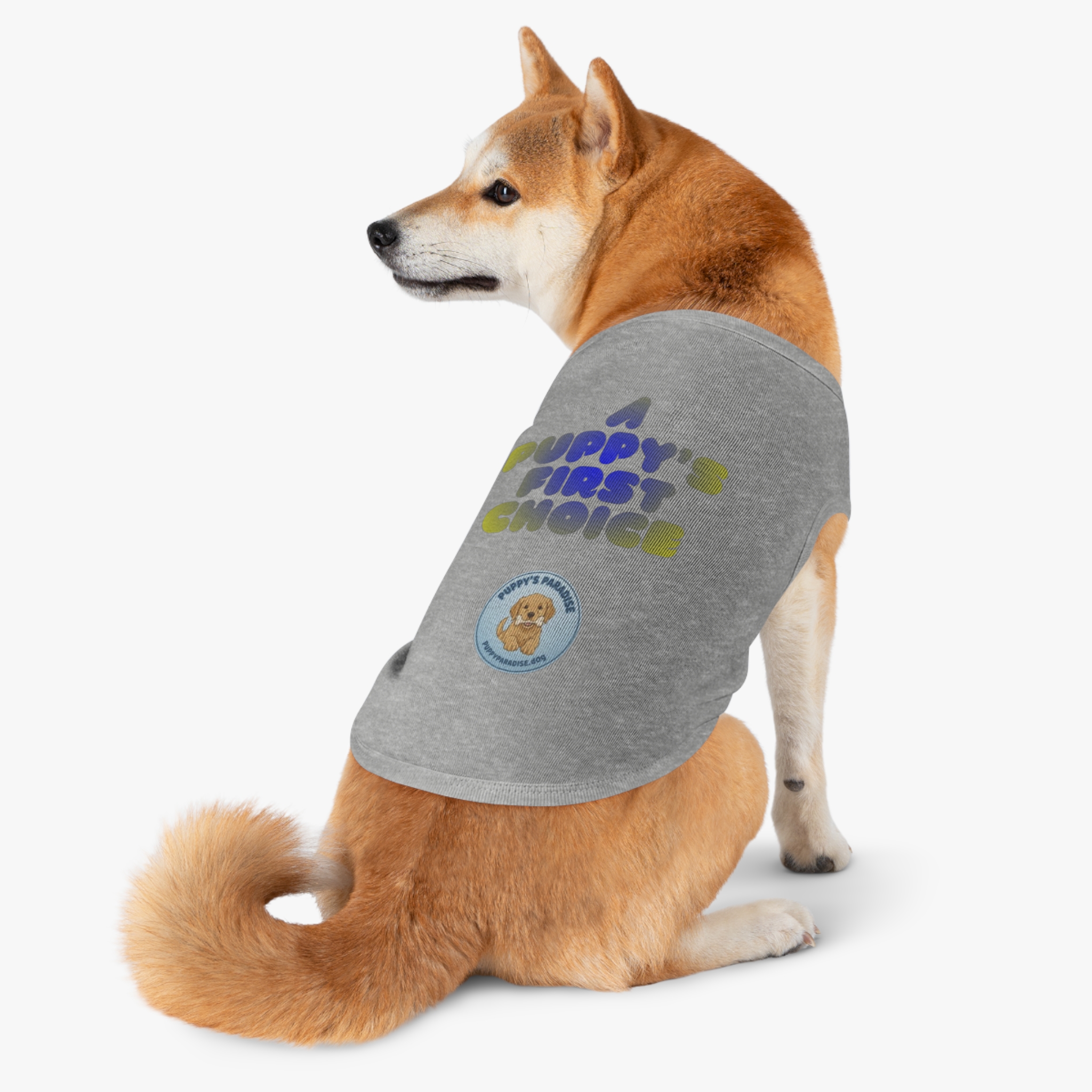A Puppy's First Choice Pet Tank Top — Cute Puppy Logo Dog Shirt - Image 4