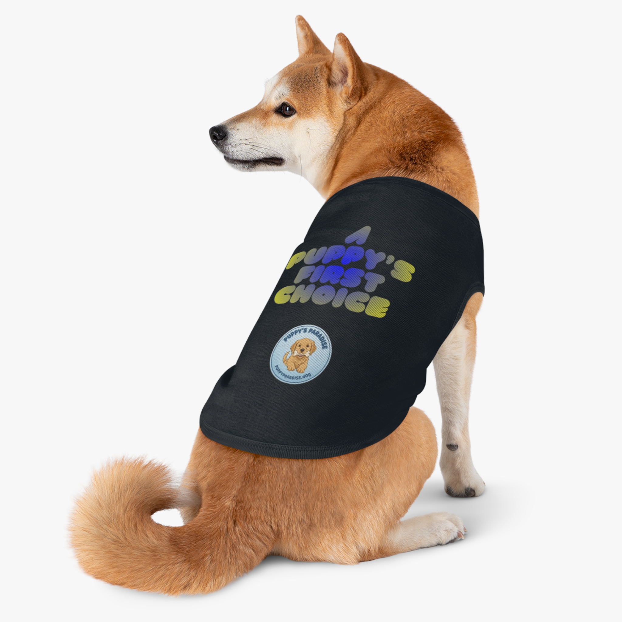 A Puppy's First Choice Pet Tank Top — Cute Puppy Logo Dog Shirt - Image 2