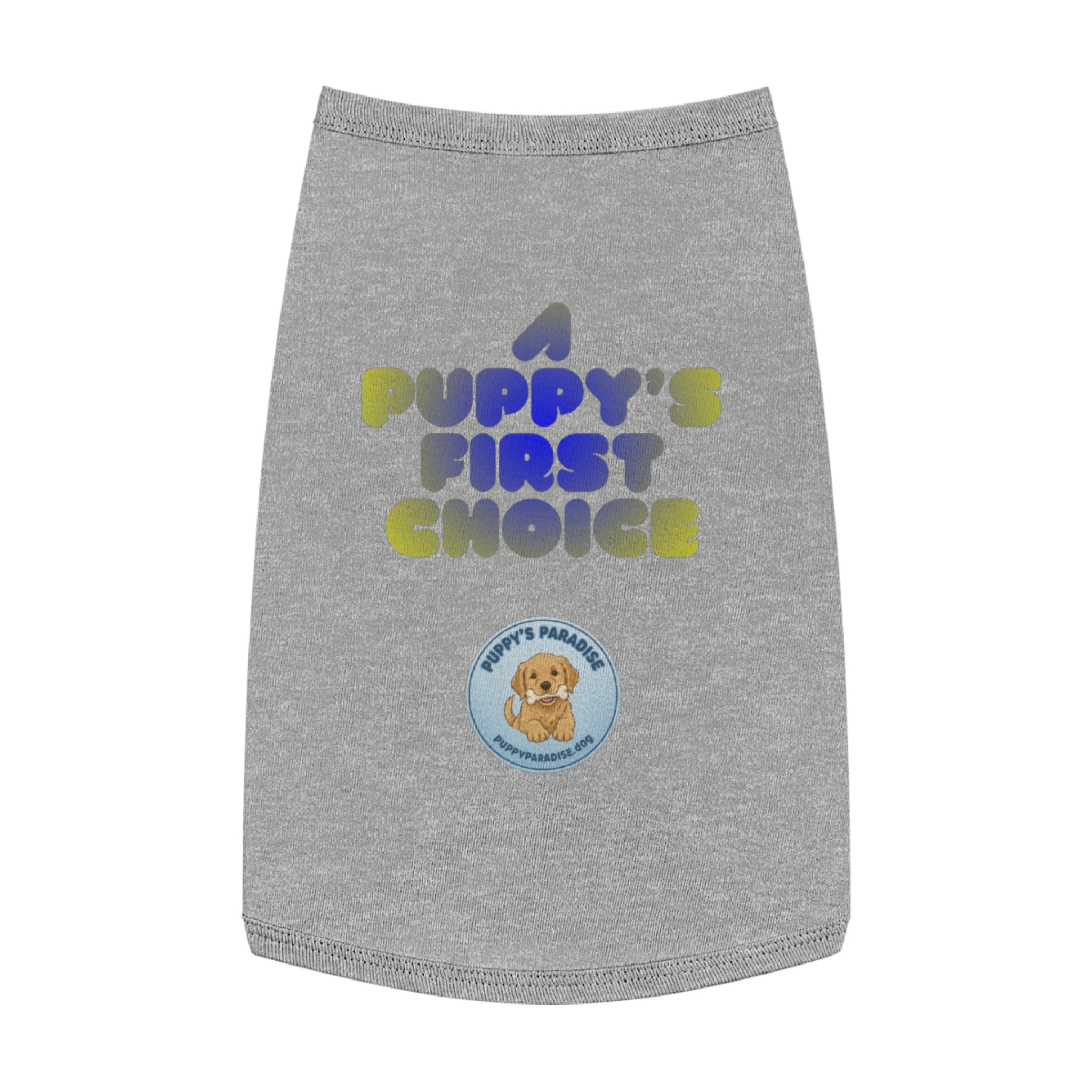 A Puppy's First Choice Pet Tank Top — Cute Puppy Logo Dog Shirt - Image 3