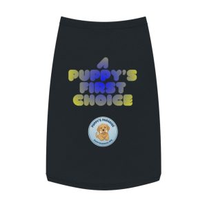 A Puppy's First Choice Pet Tank Top — Cute Puppy Logo Dog Shirt