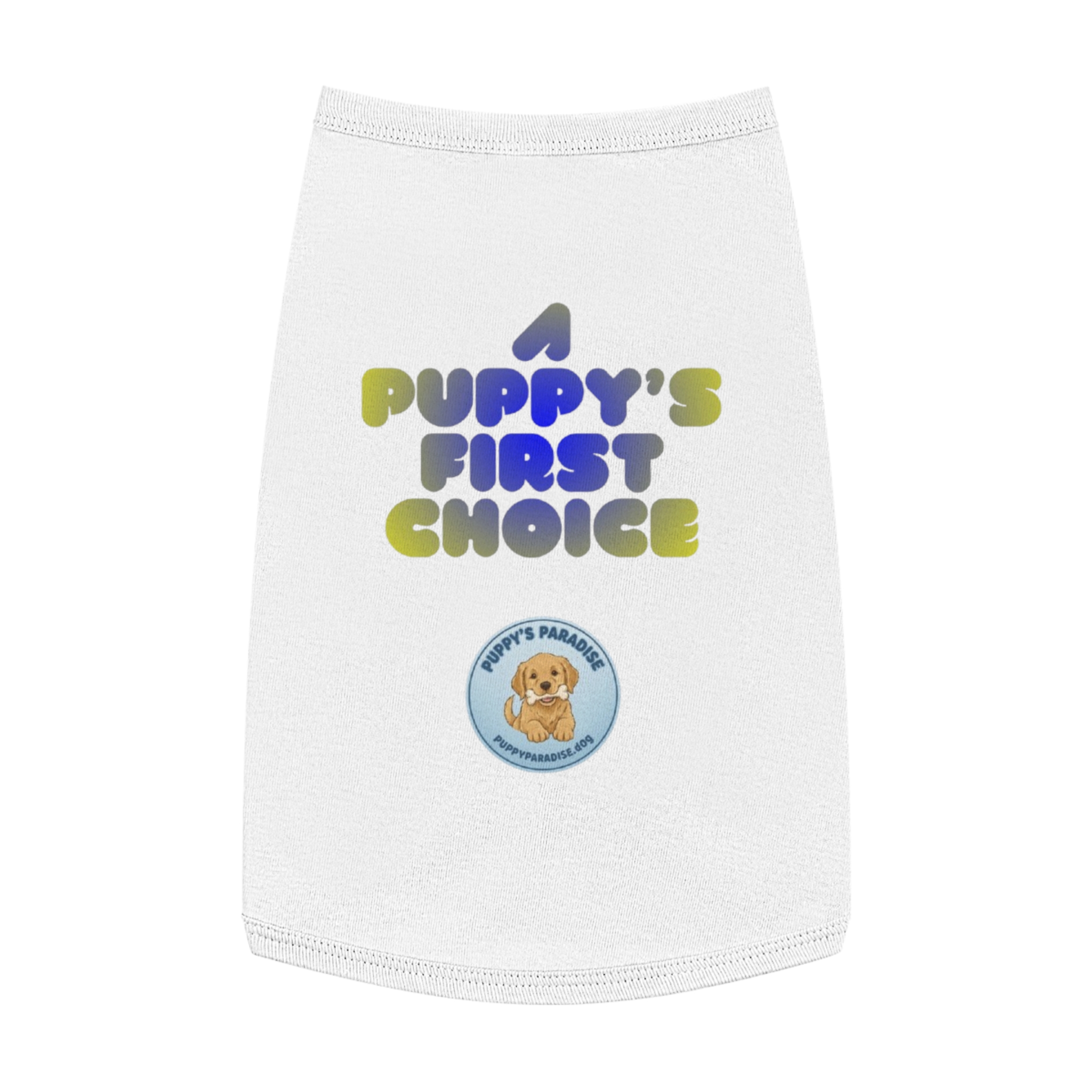 A Puppy's First Choice Pet Tank Top — Cute Puppy Logo Dog Shirt - Image 7