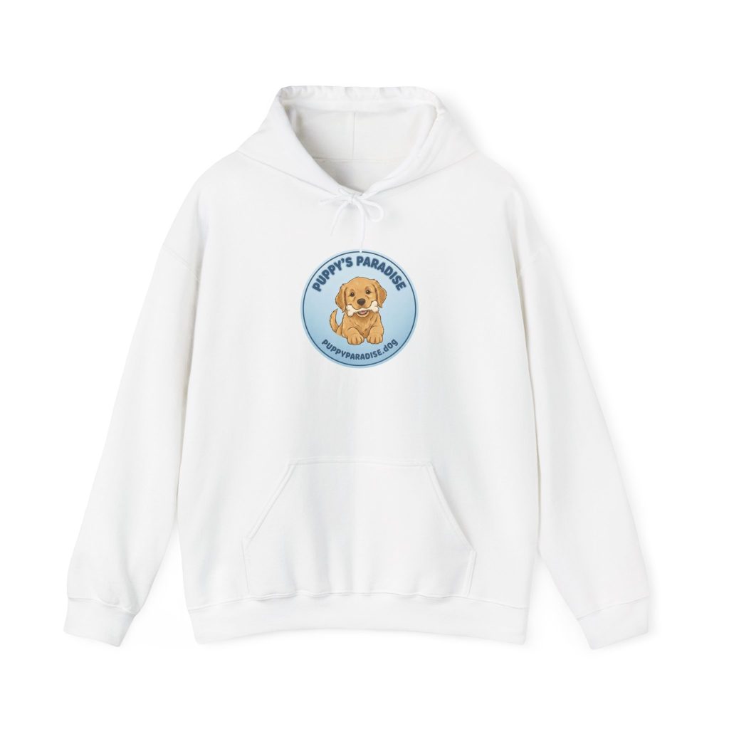 Puppy's Paradise Logo Hoodie | Puppy’s First Choice Text Back